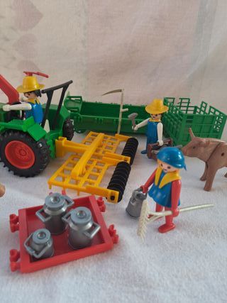 playmobyl 3159 attrezzature e lavoratori agricoli