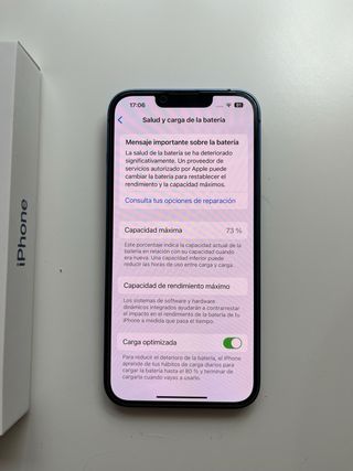 iPhone 13 blu originale con custodia