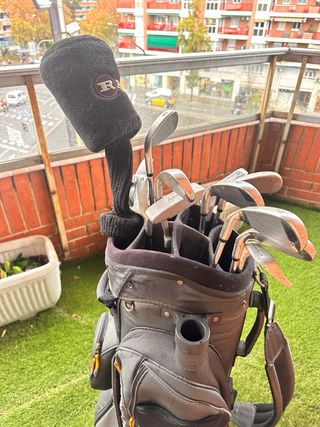 Bolsa de palos de golf negra