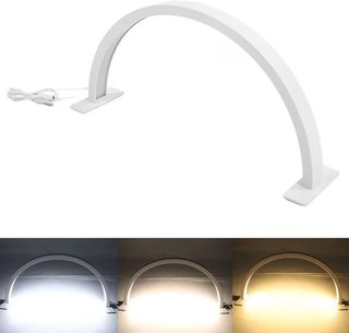 Lámpara LED Escritorio Curvada Negra