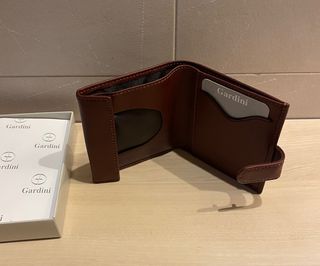 Portafogli Gardini in pelle marrone