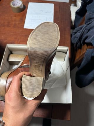 Botines tacón plataforma mujer marrones