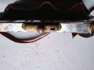 Bolso antiguo piel cobrador autobús S.XX