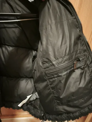 Abrigo The North Face Negro Borreguito