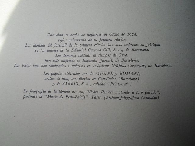 La Tauromaquia de Goya - Antiguo - Gran Tamaño