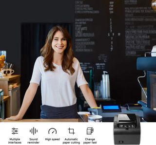 Impresora de Tickets MUNBYN Negra