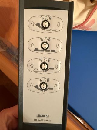 Cama articulada con ruedas y colchón