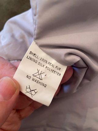 Estola de pelo natural gris