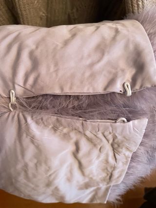 Estola de pelo natural gris