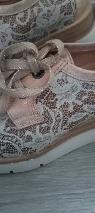 Zapatos cuña Tolino rosa talla 37