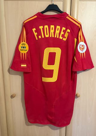 Camiseta España Euro 2004 Fernando Torres ORIGINAL