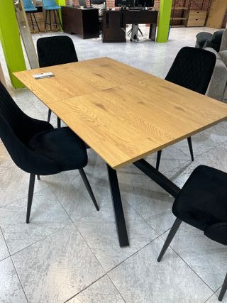 Mesa extensible madera y metal