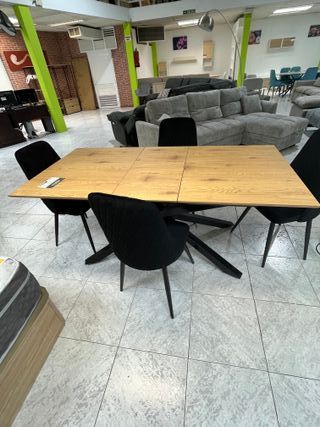 Mesa extensible madera y metal