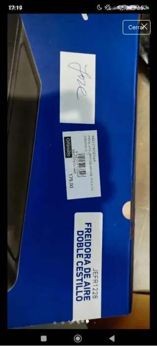 Freidora de aire Jata 9L