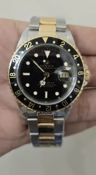 Rolex GMT Master II Acero y Oro Negro