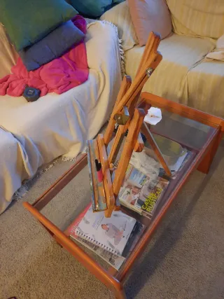 Caballete di legno per dipingere