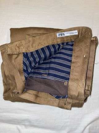 Pantalones Chinos Zara Man Marrones