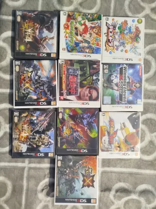 10X Carátulas Japonesas Vacías Nintendo 3DS