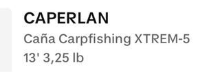 Caña de pescar XTREM 5 13’ 3,25 LB