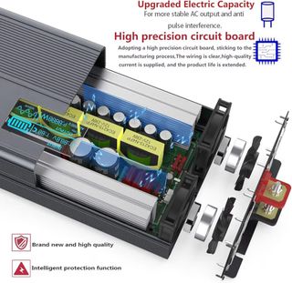 Inversor FLAMEZUM 3500W Onda Pura 24V a 220V