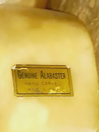 Par de araras em alabastro / Apoio para Livros