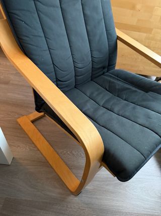 Butaca Poäng Ikea Azul Marino