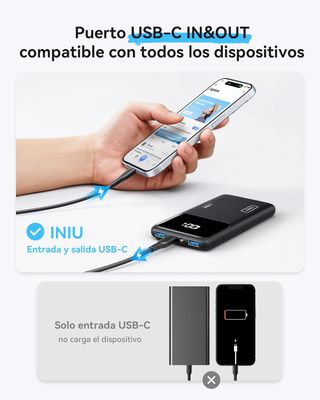INIU Power Bank, 22.5W 10000mAh Batteria Esterna con USB-C