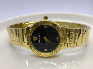 Reloj Versace Acero Inoxidable Dorado Negro