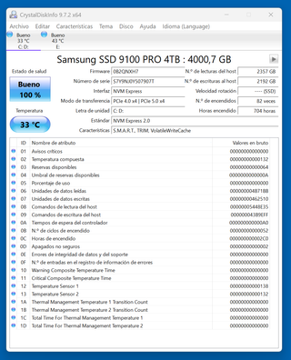 SSD SAMSUNG 990 Pro 4Tb – Con disipador “heatsink”