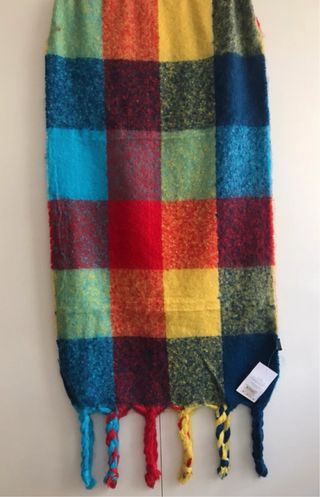 Bufanda de cuadros multicolor