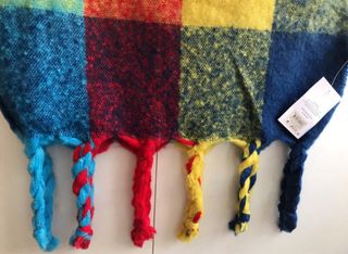 Bufanda de cuadros multicolor