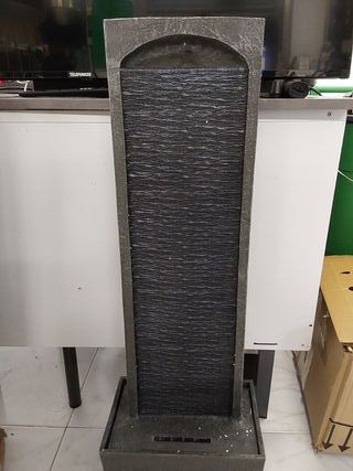 Peaktop Piedra de la Onda Fonti da giardino, Grigio carbone