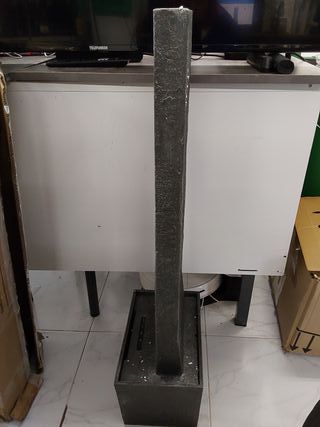 Peaktop Piedra de la Onda Fonti da giardino, Grigio carbone