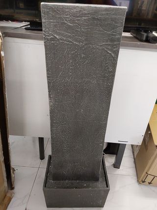 Peaktop Piedra de la Onda Fonti da giardino, Grigio carbone