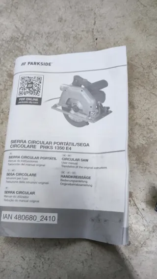 Sierra Circular Parkside + Accesorios