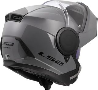 LS2 Casco Moto Modular Scope II Gris para Adultos