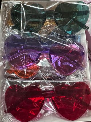 18 paia occhiali da festa colorati