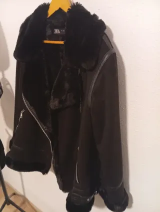 Abrigo Zara Negro Talla L