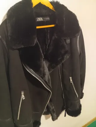 Abrigo Zara Negro Talla L