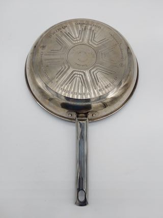 Tefal Duetto ON - Set di 3 Padelle, 20/24/28 cm in acciaio inossidabile, antiaderenti, base spessa, rinforzata a prova di urti