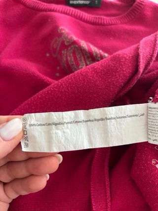 Maglioncino fucsia “Forever Young” 5 anni