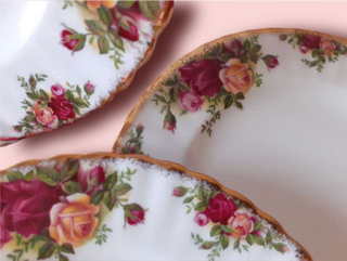 6 platos de 20 cm Royal Albert Old Country Roses