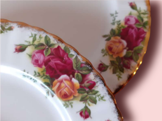 6 platos de 20 cm Royal Albert Old Country Roses