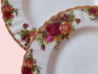 6 platos de 20 cm Royal Albert Old Country Roses