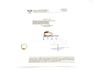 anillo oro 18k con piedra con diamante
