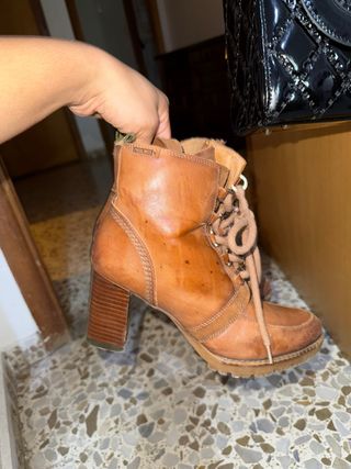 Botines Pikolinos Cuero Marrón Talla 38