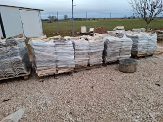 Tejas árabes curvas antiguas