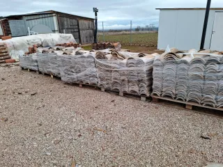 Tejas árabes curvas antiguas