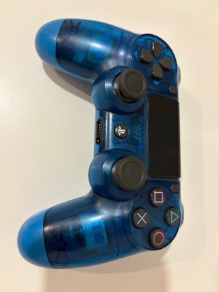 Mando PS4 Transparente Azul