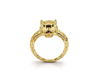 sortija oro 18k con esmeralda t. 20 (19,1 mm)